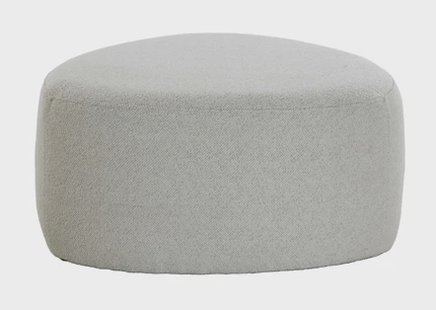 Light & Living Poef 'Liberia' Bouclé, 68 x 68cm, kleur Beige