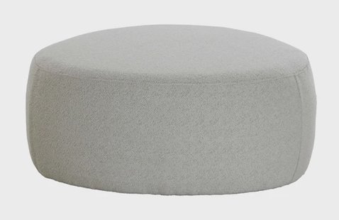 Light & Living Poef 'Liberia' Bouclé, 80 x 80cm, kleur Beige