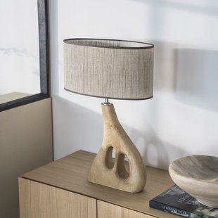 By-Boo Tafellamp 'Shiboo' Hout, 59cm hoog, kleur Naturel