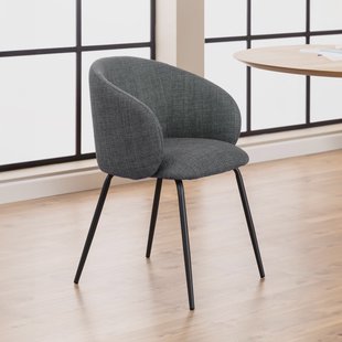 Bendt Eetkamerstoel 'Cristi' Structuurstof, kleur Donkergrijs