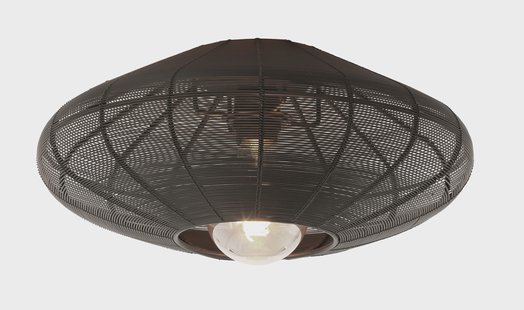 Light & Living Plafondlamp 'Bahoto' Ø40cm, kleur Mat Zwart