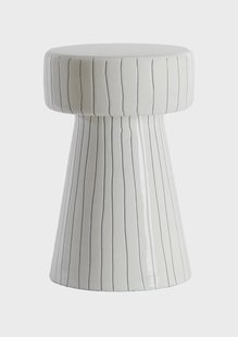 Light & Living Bijzettafel 'Dakwa' 29cm, kleur Wit/Zwart