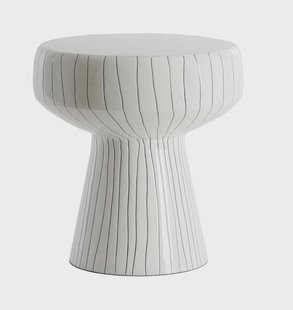 Light & Living Bijzettafel 'Dakwa' 38cm, kleur Wit/Zwart