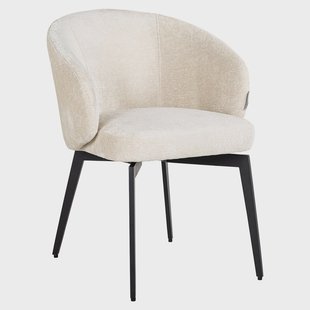 Richmond Eetkamerstoel 'Amphara' Chenille, kleur Wit