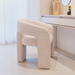 Richmond Eetkamerstoel 'Belle' Chenille, kleur Crème