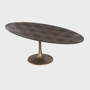 Richmond Ovale Eettafel 'Luxor' Eikenhout, 230 x 110cm