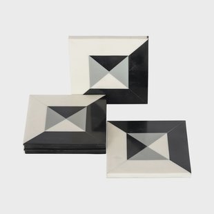 Richmond Onderzetter 'Louel' Resin, Set van 4 stuks