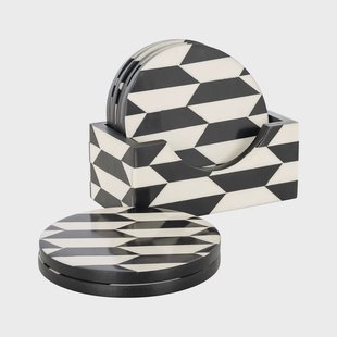 Richmond Onderzetter 'Jula' Resin, Set van 6 stuks