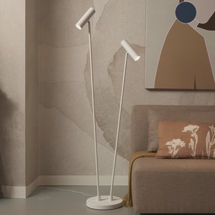 its about RoMi Vloerlamp 'Havana' 2-lamps, kleur Wit