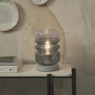 its about RoMi Tafellamp 'Verona' 23cm, kleur Lichtgrijs