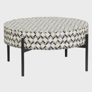 Tower Living Ronde Salontafel 'Brendola' Bone inlay, 60cm