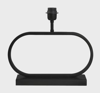 Light & Living Tafellamp 'Jamiro' 37cm, kleur Mat Zwart (excl. kap)