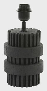 Light & Living Tafellamp 'Sakura' Mangohout, 30cm, kleur Mat Zwart (excl. kap)