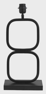 Light & Living Tafellamp 'Lutika' 46cm, kleur Mat Zwart (excl. kap)