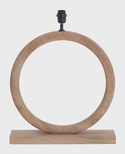 Light & Living Tafellamp 'Nubia' Mangohout, kleur Naturel (excl. kap)