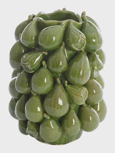 Light & Living Vaas 'Natalia' Keramiek, 33cm hoog, kleur Donkergroen