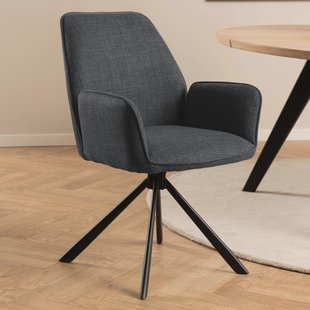 Bendt Draaibare Eetkamerstoel 'Dantrell' kleur Donkergrijs