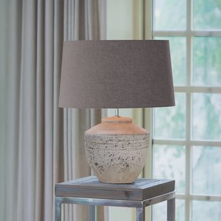 Light & Living Tafellamp 'Toba' 40cm, kleur Antiek Grijs (excl. kap)