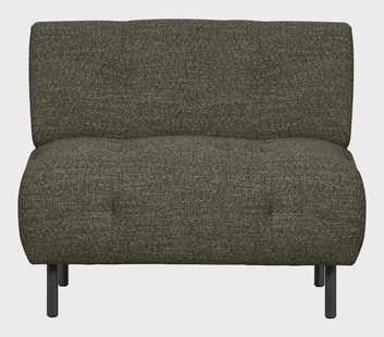 WOOOD Fauteuil 'Lloyd' Geweven stof, kleur Groen Melange