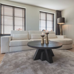 Richmond Loungebank 'Felix' Rechts, Chenille, kleur Wit