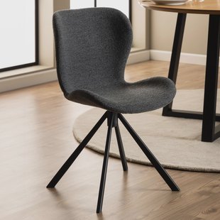 Bendt Draaibare Eetkamerstoel 'Olle' Bouclé, kleur Antraciet