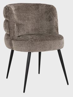 Richmond Eetkamerstoel 'Stella' Chenille, kleur Stone