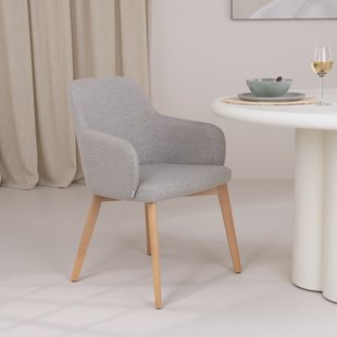 Kave Home Eetkamerstoel 'Nelida' kleur Bruin