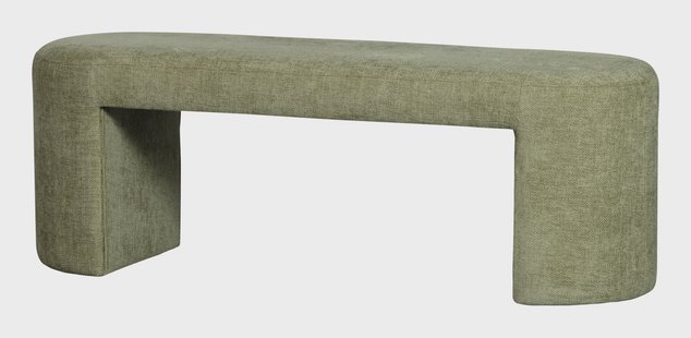 WOOOD Halbank 'Jacob' Chenille, kleur Olijfgroen