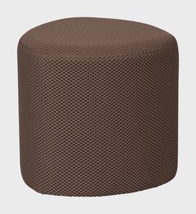 WOOOD Poef 'Puuk' Mesh, kleur Espresso