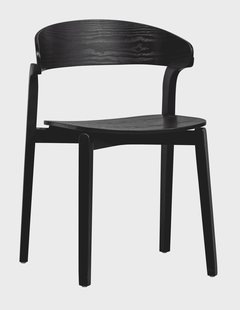 WOOOD Eetkamerstoel 'Cras' Essen, kleur Zwart