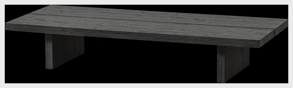 WOOOD Salontafel 'Lion' MDF 140 x 60cm, kleur donkerbruin