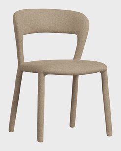 WOOOD Eetkamerstoel 'Noble' Geweven, kleur Zand