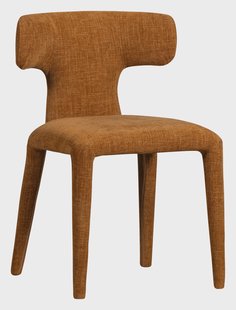 WOOOD Eetkamerstoel 'Permit' Geweven, kleur Cinnamon