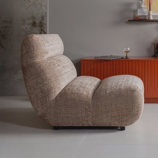 WOOOD Fauteuil 'Observe' Chenille, kleur Clay