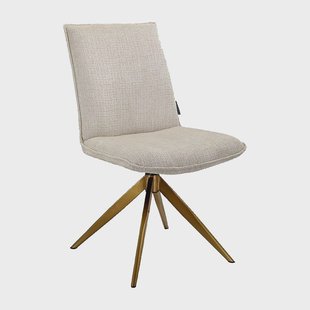 Richmond Draaibare Eetkamerstoel 'Dakota' Chenille, kleur Beige
