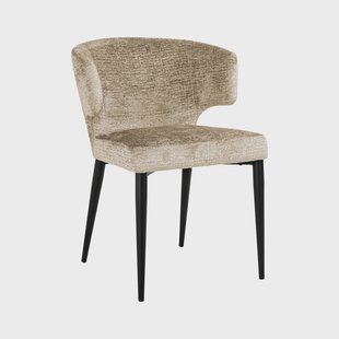 Richmond Eetkamerstoel 'Taylor' Chenille, kleur Desert