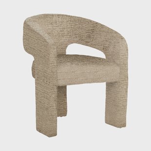 Richmond Eetkamerstoel 'Belle' Chenille, kleur Desert