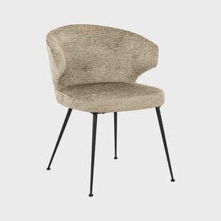 Richmond Eetkamerstoel 'Xandra' Chenille, kleur Desert