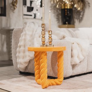 Richmond Ronde Bijzettafel 'Rosly' 45cm, kleur Oranje