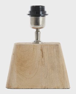 Light & Living Tafellamp 'Kardan' Mangohout, 19cm hoog, kleur Naturel (excl. kap)