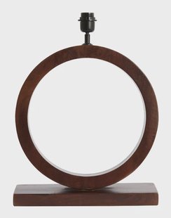 Light & Living Tafellamp 'Tinar' Mangohout, 55cm, kleur Mat Bruin (excl. kap)