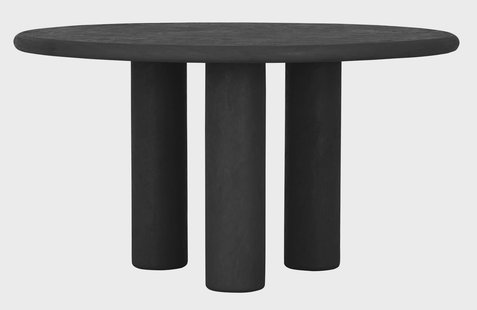 DTP Home Ronde Eettafel 'Clio' Betonlook, 140cm, kleur Zwart