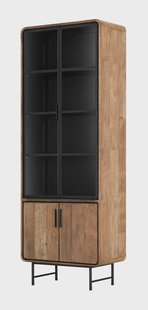 DTP Home Vitrinekast 'Evo' Teakhout, 220 x 80cm
