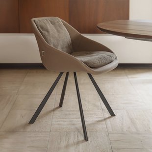 Dutchbone Eetkamerstoel 'Wakefield' kleur Beige