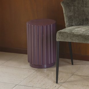 Dutchbone Bijzettafel/Kruk 'Camila' kleur Plum