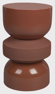 Dutchbone Bijzettafel/Kruk 'Apollo' kleur Terra