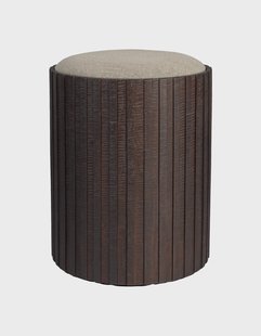 Dutchbone Poef 'Bay High' Met opbergruimte, Teakhout