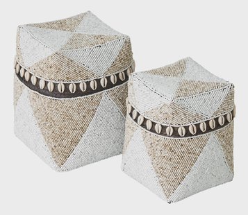 MUST Living Mand 'Ubud' Kralen, Set van 2 stuks