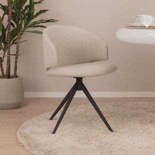 Sohome Draaibare Eetkamerstoel 'Layla' kleur Beige