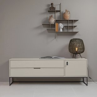 WOOOD TV-meubel 'Silas' Grenen, 180cm, kleur Dust